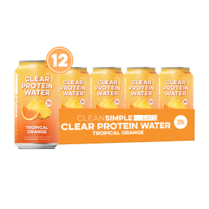 Clear Protein Water: Tropical Orange (12 Oz. | 12 Pack)